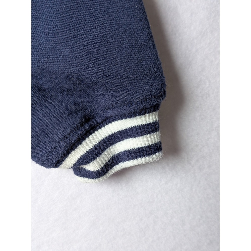 Gymboree Baby Boy Navy Blue Fleece Jogger Pants Striped Cuffs 3-6 Months - Picture 7 of 8